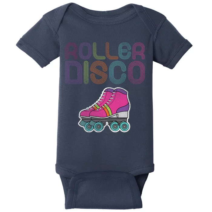 Vintage Roller Disco Skater Baby Bodysuit