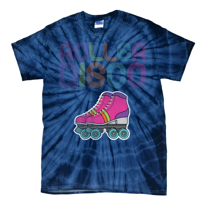 Vintage Roller Disco Skater Tie-Dye T-Shirt