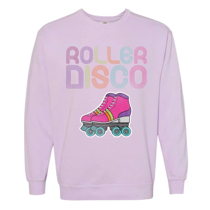 Vintage Roller Disco Skater Garment-Dyed Sweatshirt