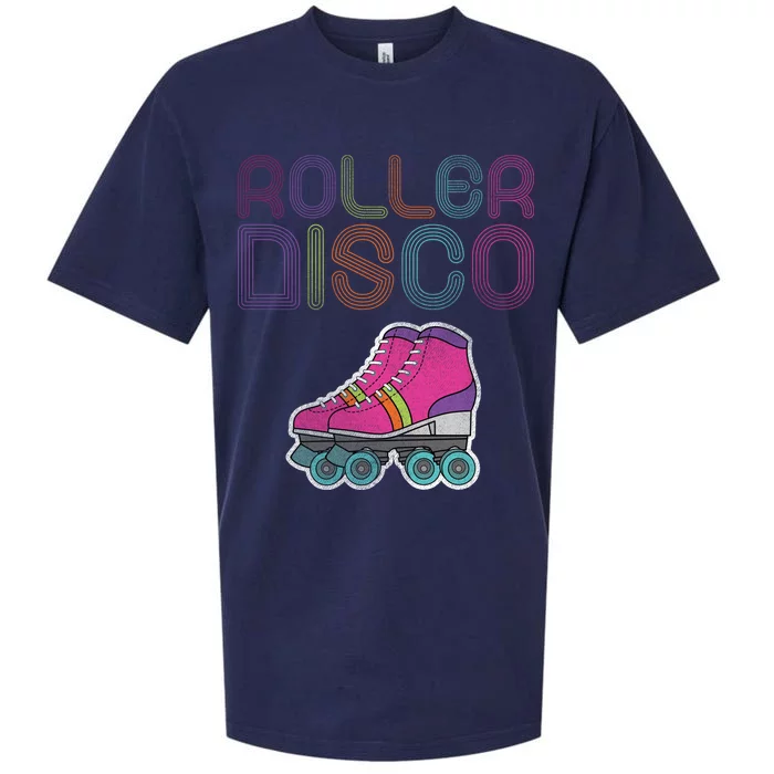 Vintage Roller Disco Skater Sueded Cloud Jersey T-Shirt