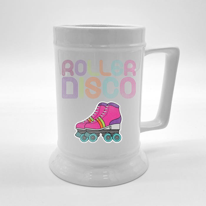 Vintage Roller Disco Skater Front & Back Beer Stein