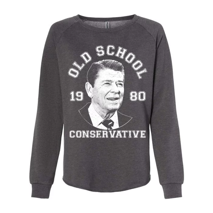 Vintage Ronald Reagan Old School Conservative Womens California Wash Sweatshirt