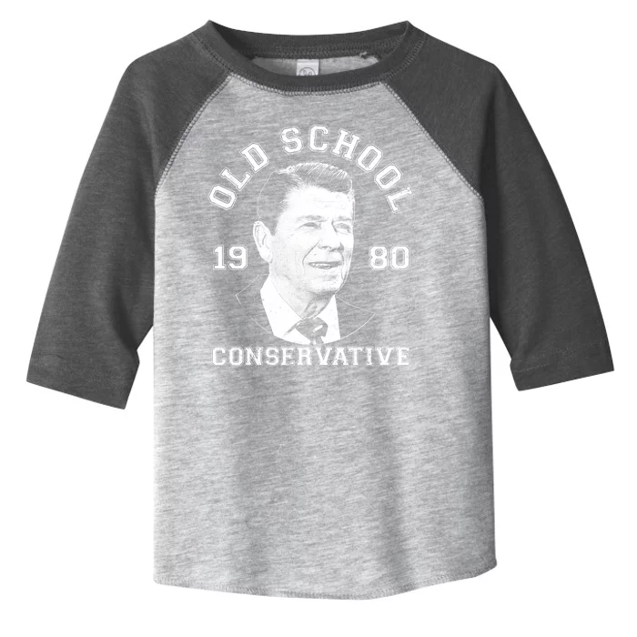 Vintage Ronald Reagan Old School Conservative Toddler Fine Jersey T-Shirt