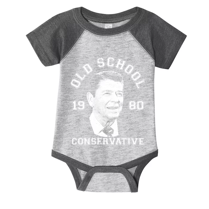 Vintage Ronald Reagan Old School Conservative Infant Baby Jersey Bodysuit