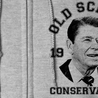 Vintage Ronald Reagan Old School Conservative Full Zip Hoodie