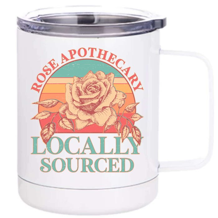 Vintage Rose Apothecary Locally Sourced Front & Back 12oz Stainless Steel Tumbler Cup