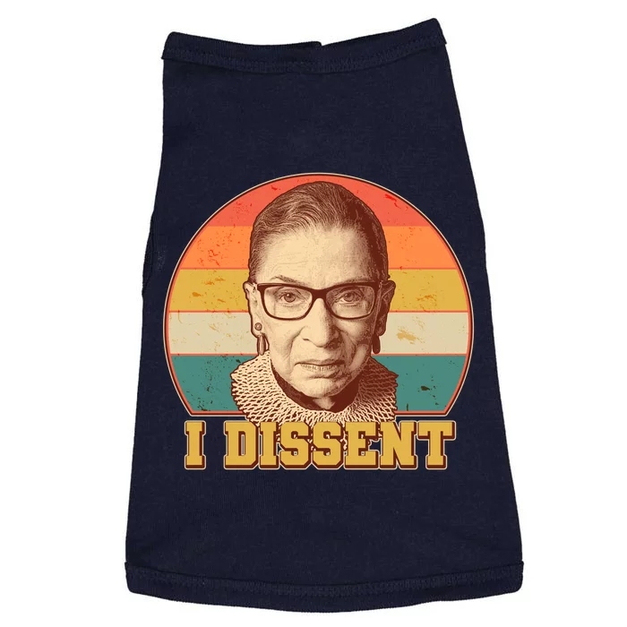 Vintage Ruth Bader Ginsburg I Dissent RBG Tribute Doggie Tank