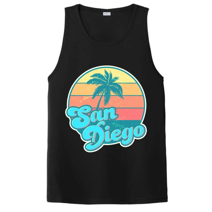 Vintage San Diego Sunset Performance Tank