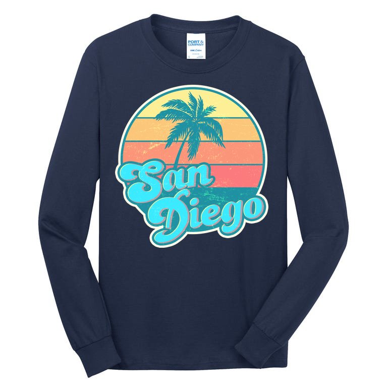 Vintage San Diego Sunset Tall Long Sleeve T-Shirt