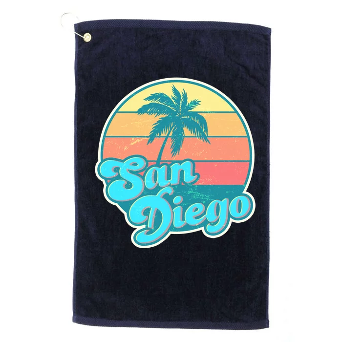 Vintage San Diego Sunset Platinum Collection Golf Towel