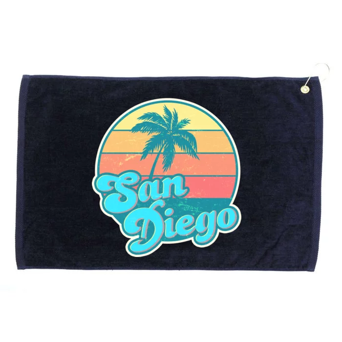 Vintage San Diego Sunset Grommeted Golf Towel