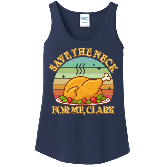 Vintage Save the Neck For Me Clark Christmas Ladies Essential Tank