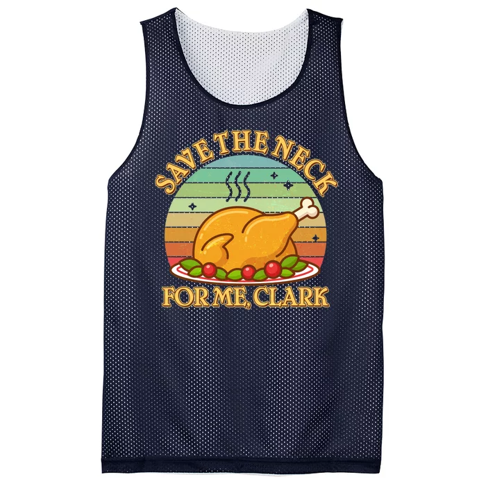 Vintage Save the Neck For Me Clark Christmas Mesh Reversible Basketball Jersey Tank