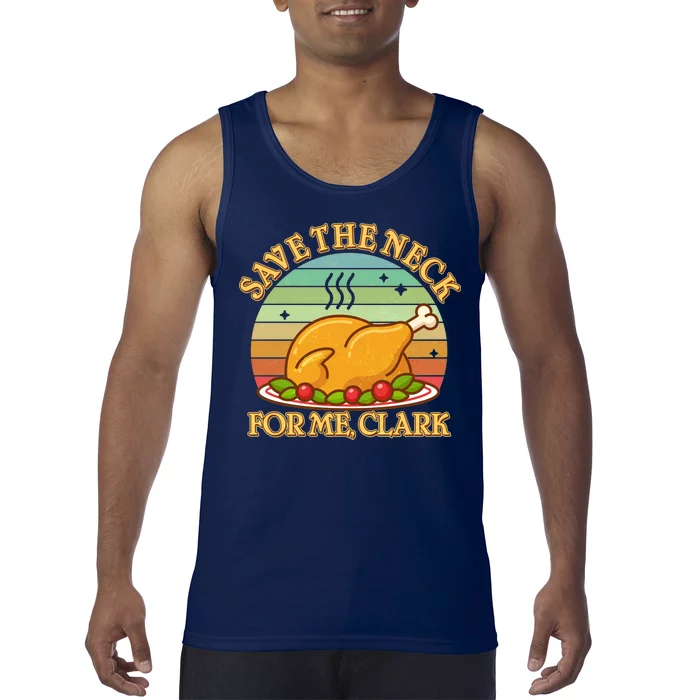 Vintage Save the Neck For Me Clark Christmas Tank Top