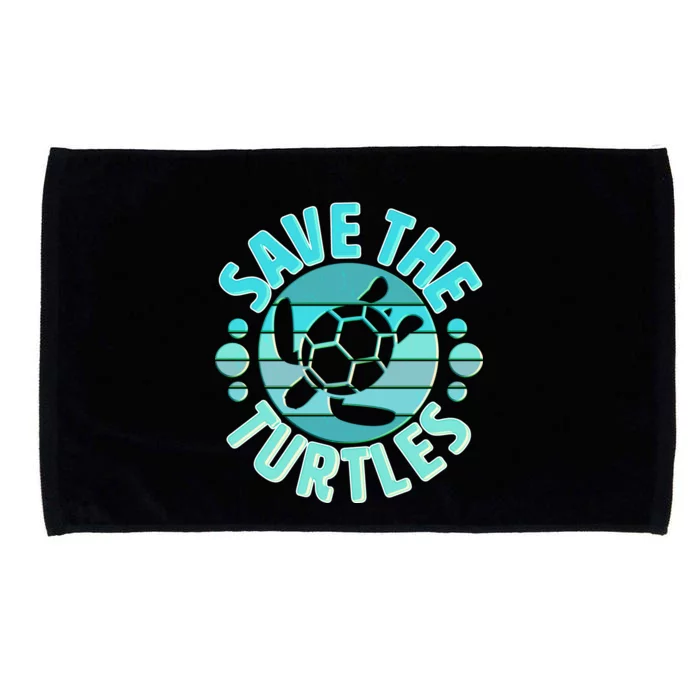 Vintage Save The Turtles Microfiber Hand Towel