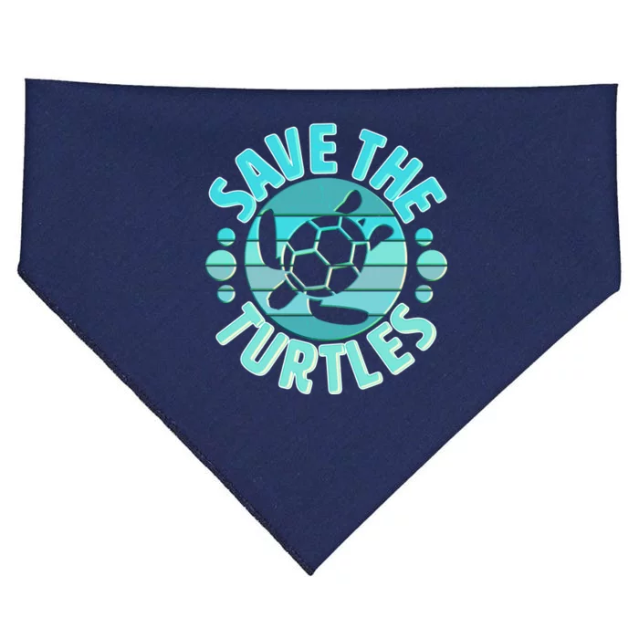 Vintage Save The Turtles USA-Made Doggie Bandana