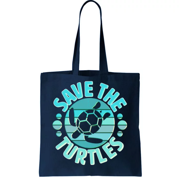 Vintage Save The Turtles Tote Bag