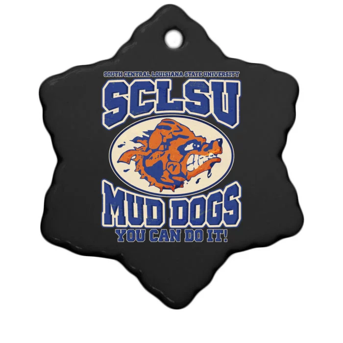 Vintage SCLSU Mud Dogs Classic Football Christmas Ornament