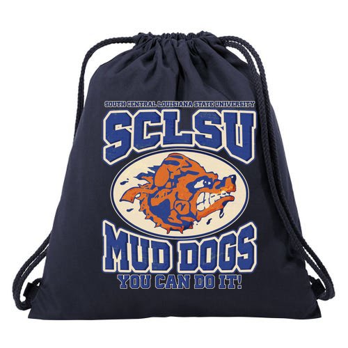 Vintage SCLSU Mud Dogs Classic Football Drawstring Bag