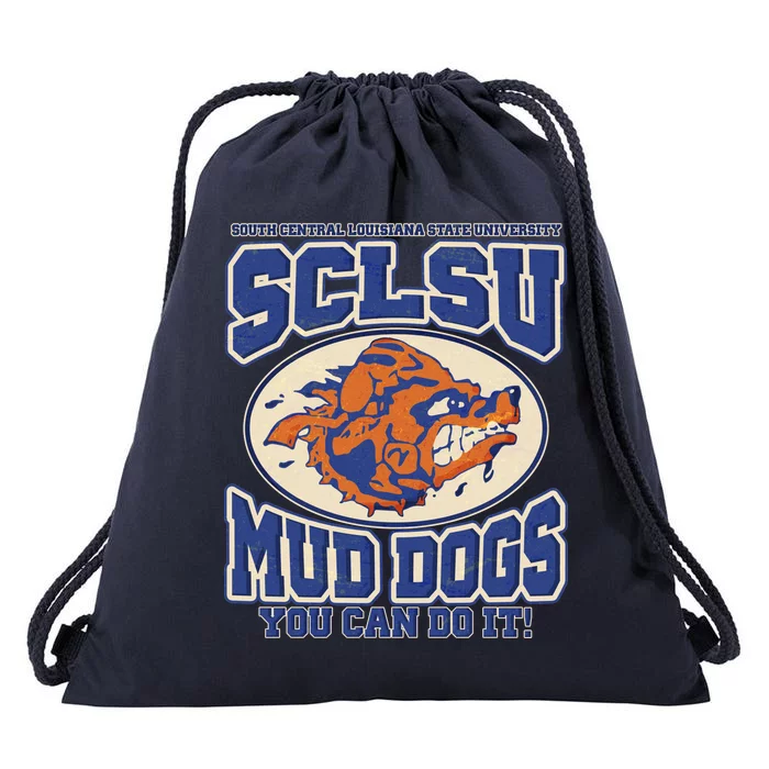 Vintage SCLSU Mud Dogs Classic Football Drawstring Bag