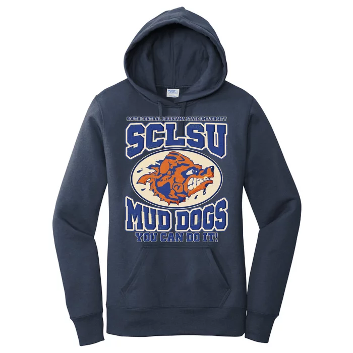 Vintage SCLSU Mud Dogs Classic Football Women's Pullover Hoodie