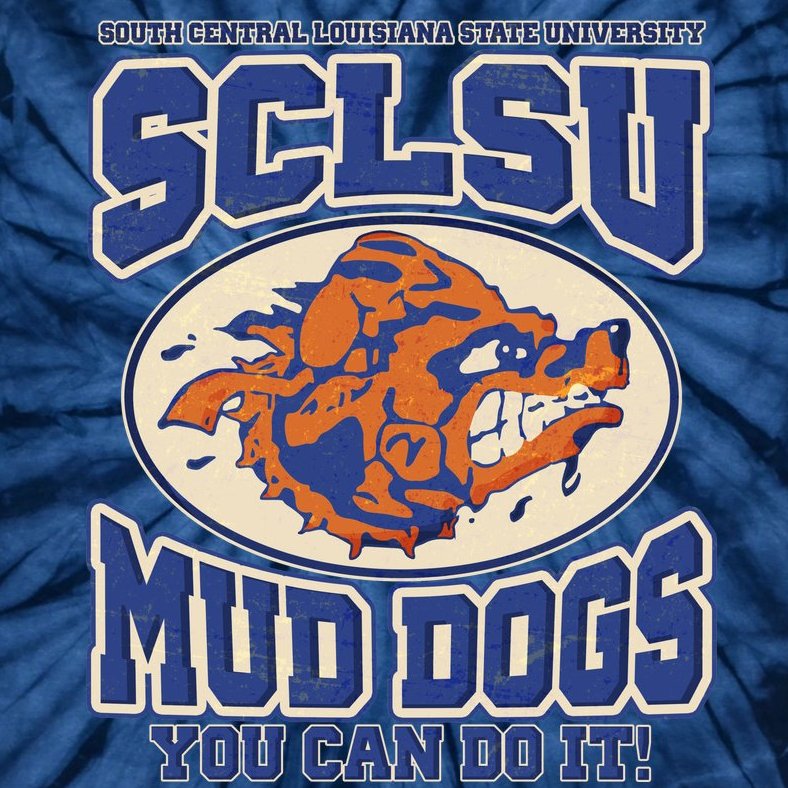 Vintage SCLSU Mud Dogs Classic Football Tie-Dye T-Shirt