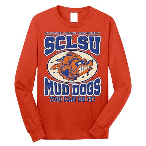 Vintage SCLSU Mud Dogs Classic Football Long Sleeve Shirt