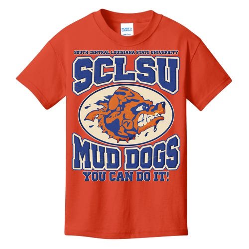Vintage SCLSU Mud Dogs Classic Football Kids T-Shirt