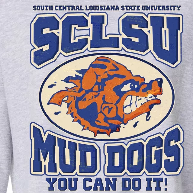 Vintage SCLSU Mud Dogs Classic Football Cropped Pullover Crew