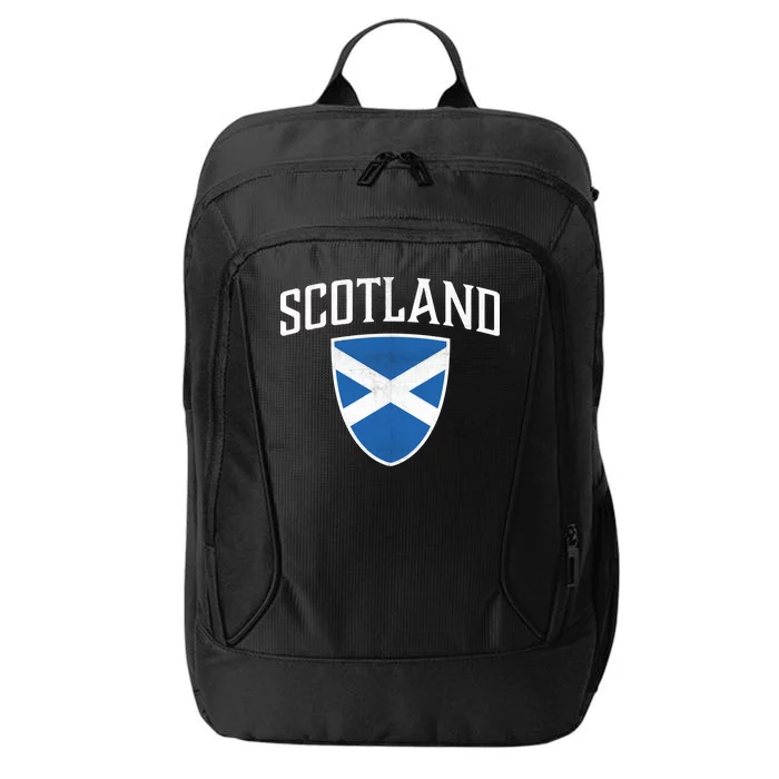 Vintage Scotland Flag Crest Shield City Backpack