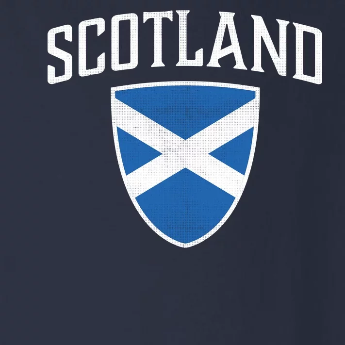 Vintage Scotland Flag Crest Shield Toddler Long Sleeve Shirt