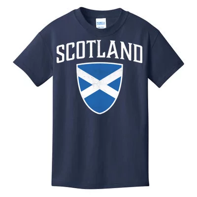 Retro Scotland Soccer Jersey Crest Tartan Army Scottish Lion T