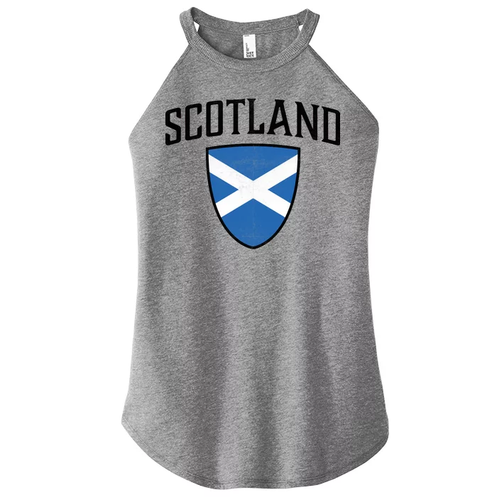 Vintage Scotland Flag Crest Shield Women’s Perfect Tri Rocker Tank