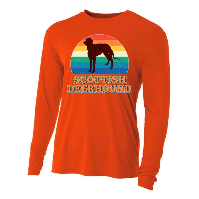 Vintage Scottish Deerhound Cooling Performance Long Sleeve Crew