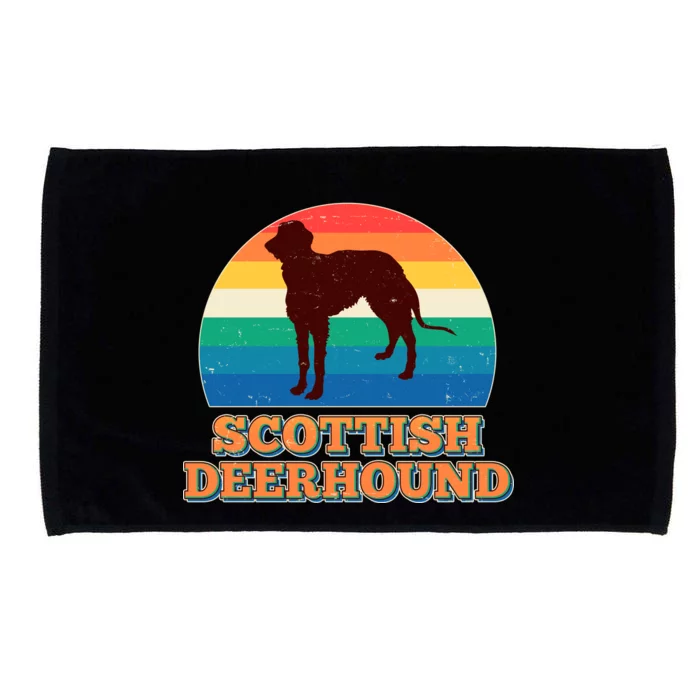 Vintage Scottish Deerhound Microfiber Hand Towel