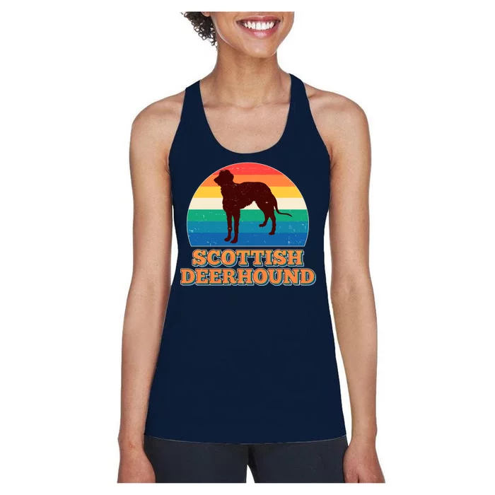 Vintage Scottish Deerhound Women's Racerback Tank