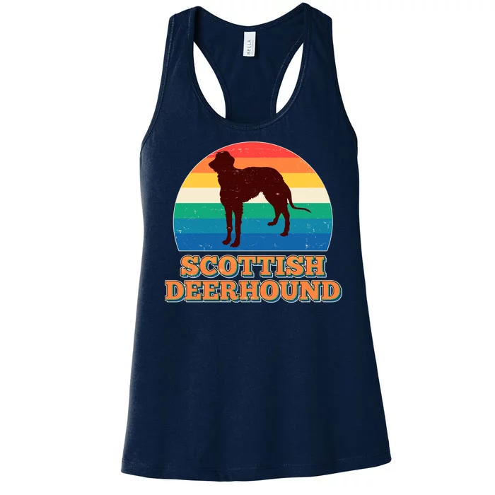 Vintage Scottish Deerhound Women's Racerback Tank