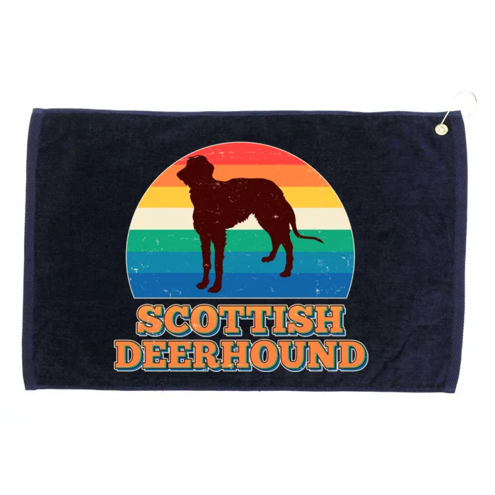 Vintage Scottish Deerhound Grommeted Golf Towel