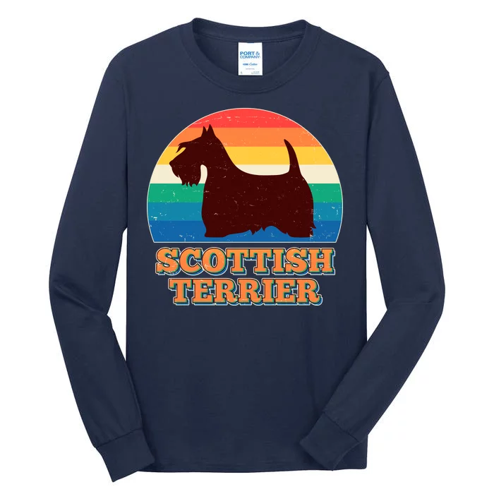 Vintage Scottish Terrier Tall Long Sleeve T-Shirt