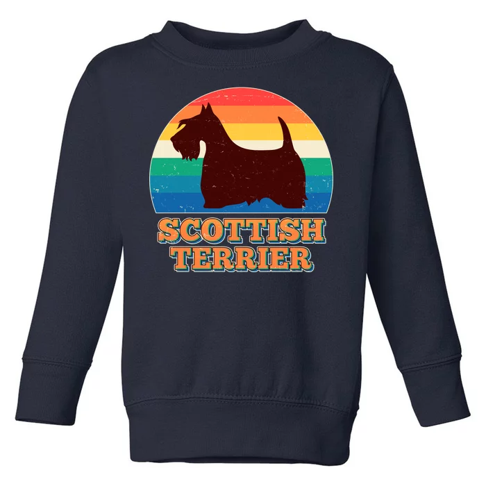 Vintage Scottish Terrier Toddler Sweatshirt