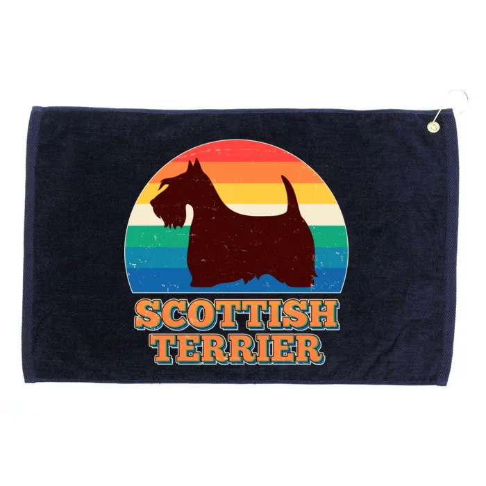 Vintage Scottish Terrier Grommeted Golf Towel