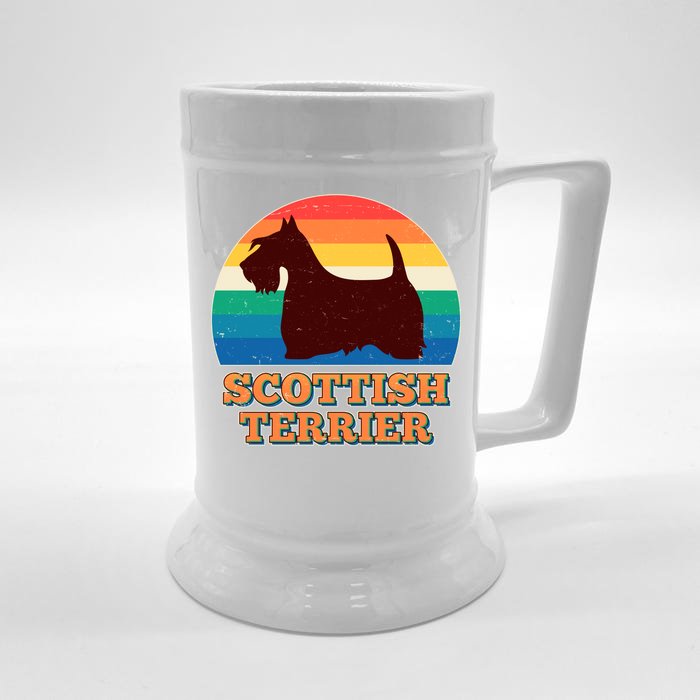 Vintage Scottish Terrier Front & Back Beer Stein