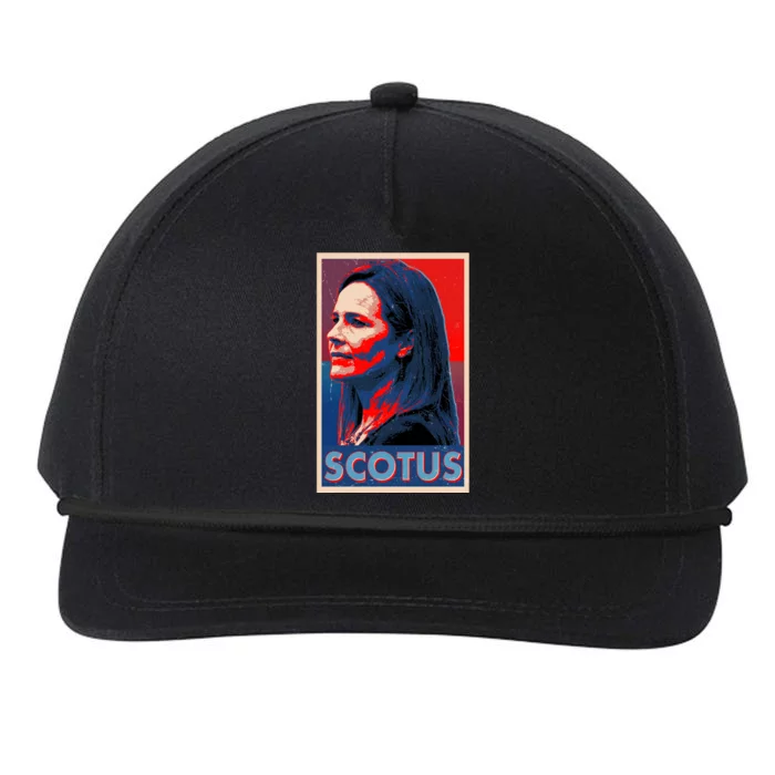 Vintage SCOTUS Amy Coney Barrett Poster Snapback Five-Panel Rope Hat