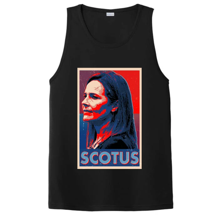 Vintage SCOTUS Amy Coney Barrett Poster Performance Tank