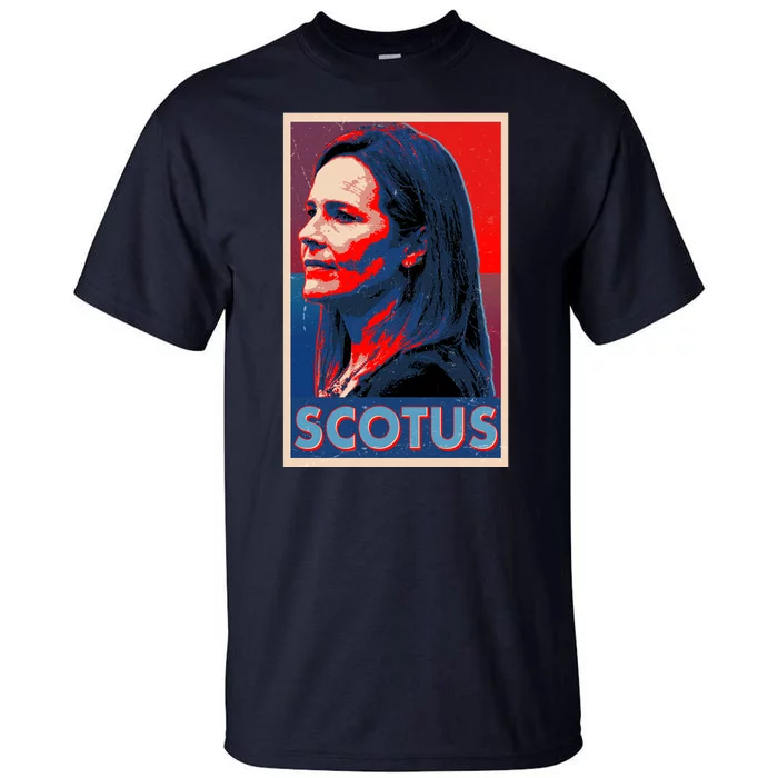 Vintage SCOTUS Amy Coney Barrett Poster Tall T-Shirt