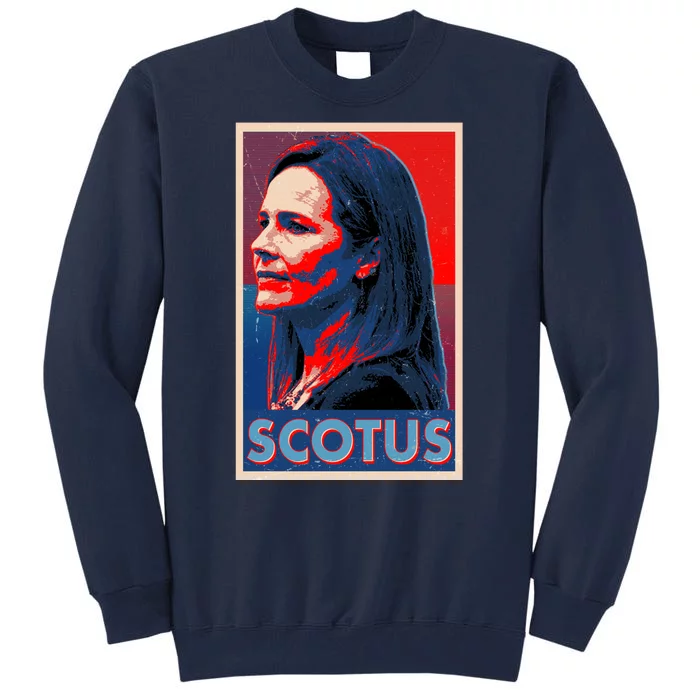 Vintage SCOTUS Amy Coney Barrett Poster Tall Sweatshirt