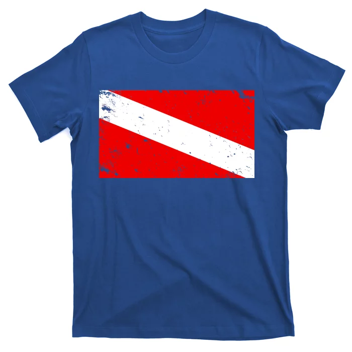 Vintage Scuba Diver Flag T-Shirt