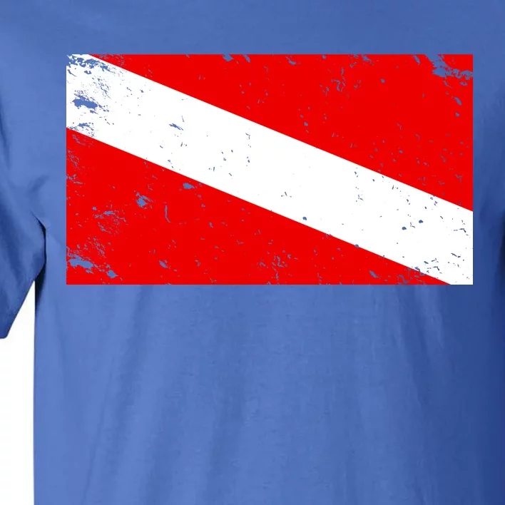 Vintage Scuba Diver Flag Tall T-Shirt