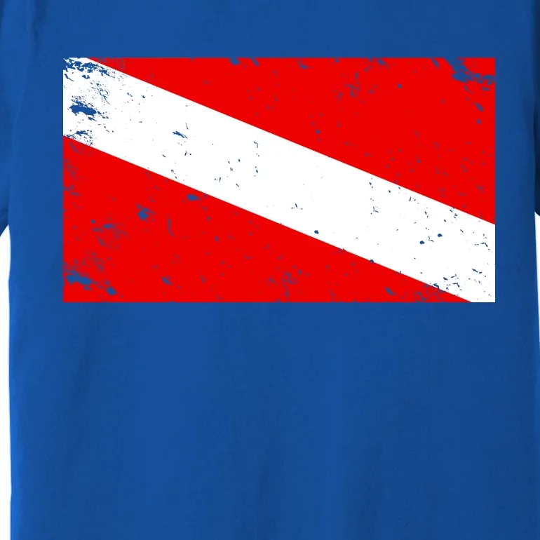 Vintage Scuba Diver Flag Premium T-Shirt