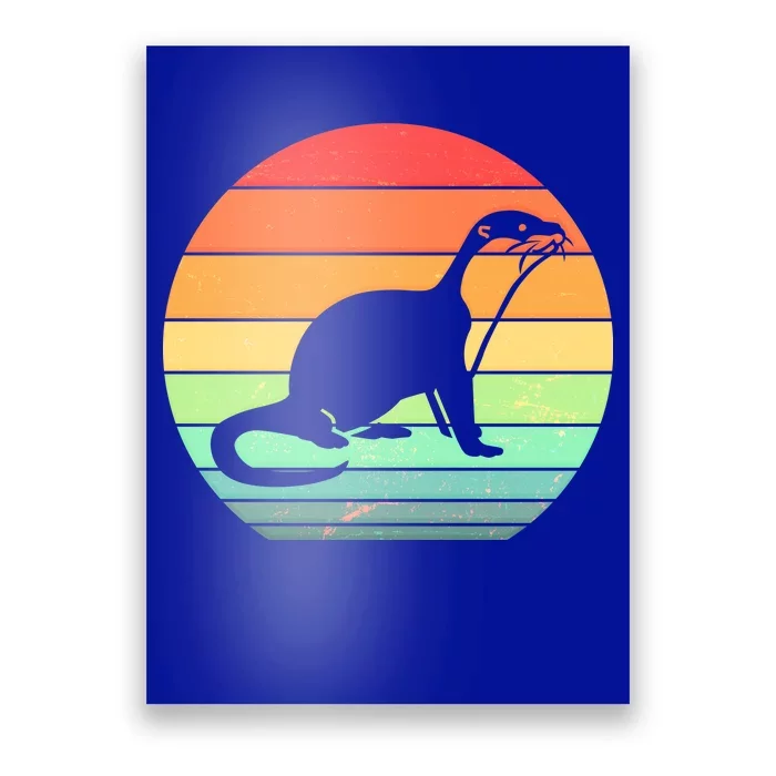 Vintage Sea Otter Poster